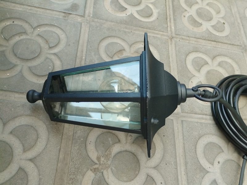 farol colgante exterior metal cristal 30x19x17 8u